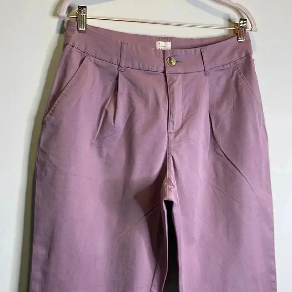 Womens High Rise Straight Leg Ankle Pants Lilac Size 10A New Day NWT - Picture 7 of 12